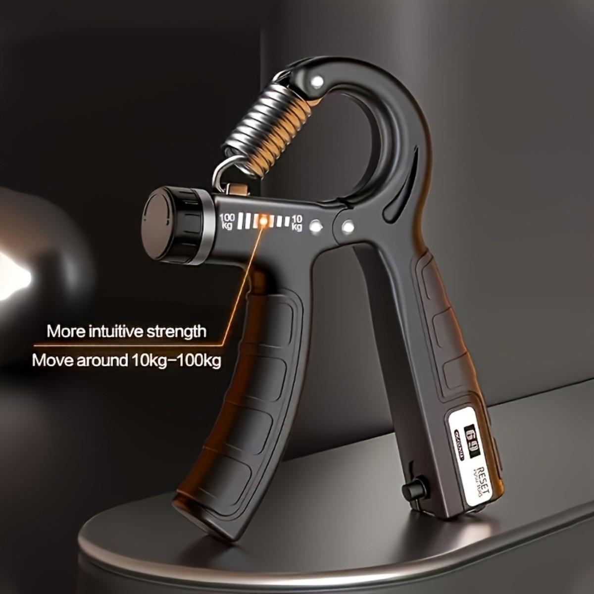 Counting Grip Strengthener - Adjustable Resistance, Ergonomic Design, Heavy-Duty Spring, Suitable for Fitness and Rehabilitation Training, Fitness Equipment