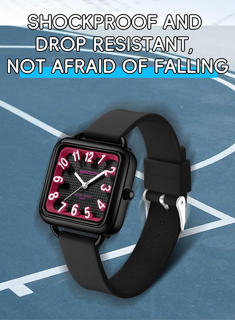 Women's Quartz Watch, Fashion Casual Style, Waterproof, Zinc Alloy Case, Soft Silicone Band, Comfortable Wear, Gift Idea for All Ages