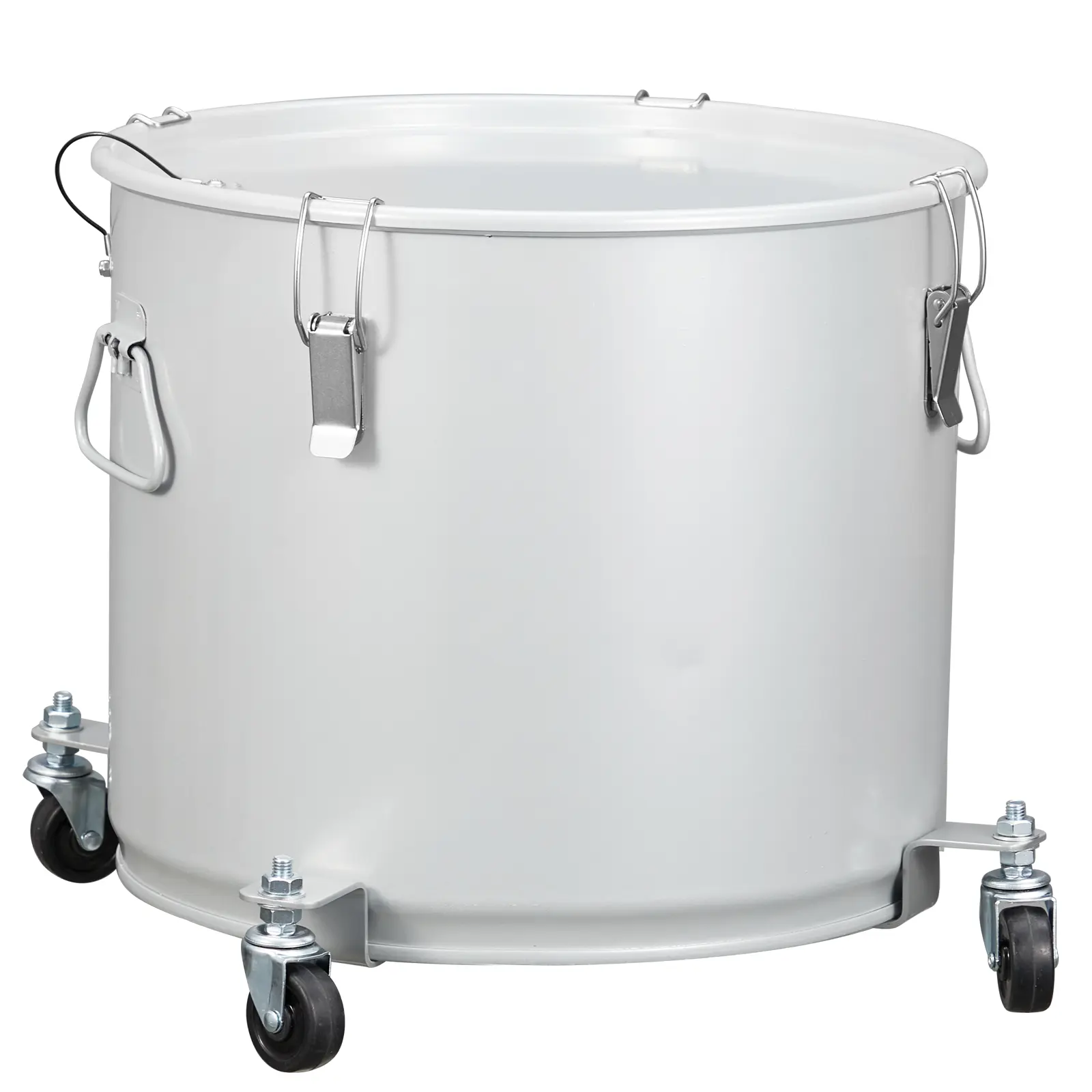 10 Gallon Fryer Oil Disposal Bucket – Portable Grease Caddy with Filter Bag & Casters, Leak-Proof Lid for Outdoor Frying