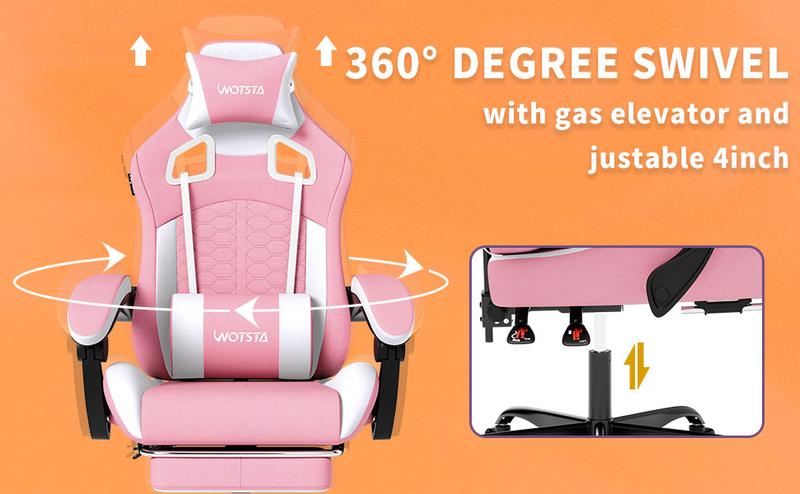 SUIKDA Gaming chair for home use, reclining office chair, student dormitory gaming chair, comfortable chair for long periods of sitting, height-adjustable office chair