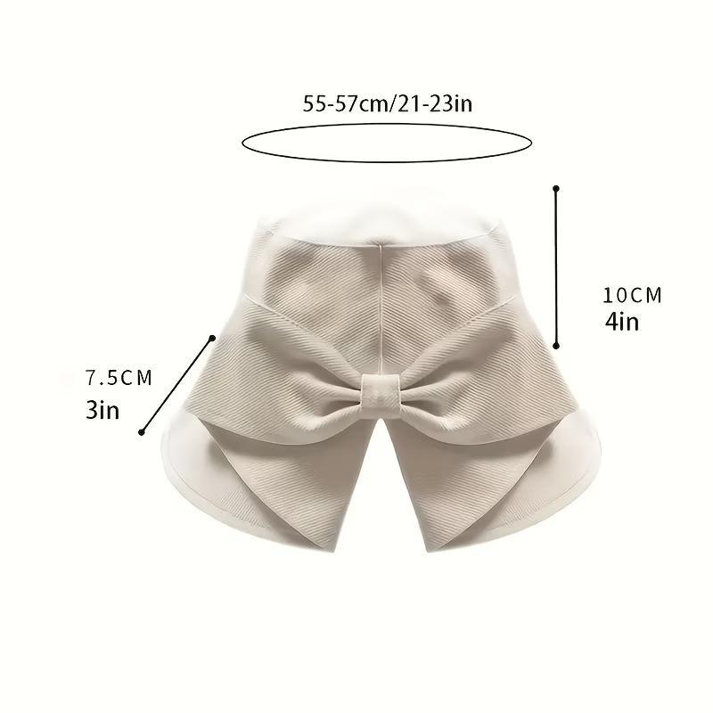 2Pcs Lightweight Breathable Bow Accent Bucket Hat | Casual Versatile Japanese Style Wide Brim Sun Hat, Foldable & Packable Trendy Spring Summer Headwear