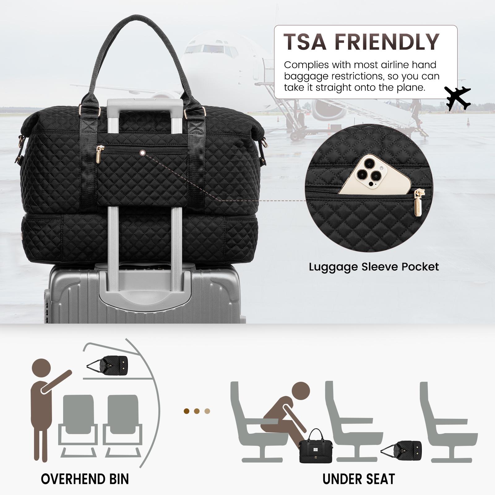 LOVEVOOK Weekender Bag Travel Duffel Bag with Shoe Compartment and Toiletry Bag for Women, Carry on Overnight Bag, Travel Essentials. SpringStatements LOVEVOOK Weekender Bag Travel Duffel Bag with Shoe Compartment and Toiletry Bag for Women, Carry on Overnight Bag, Travel Essentials. SpringStatements