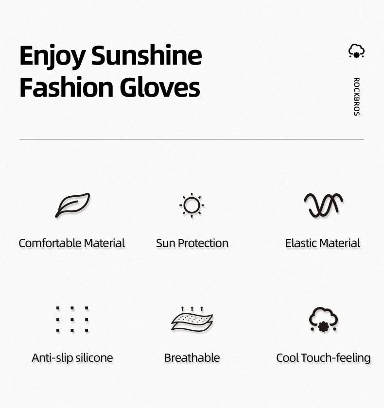 ROCKBROS Cycling Gloves Bike Gloves Biking Gloves for Men and Women Half Finger MTB Road Bicycle Gloves - Absorbing Gel Pad Anti-Slip Breathable Motorcycle Mountain Bike Gloves Unisex