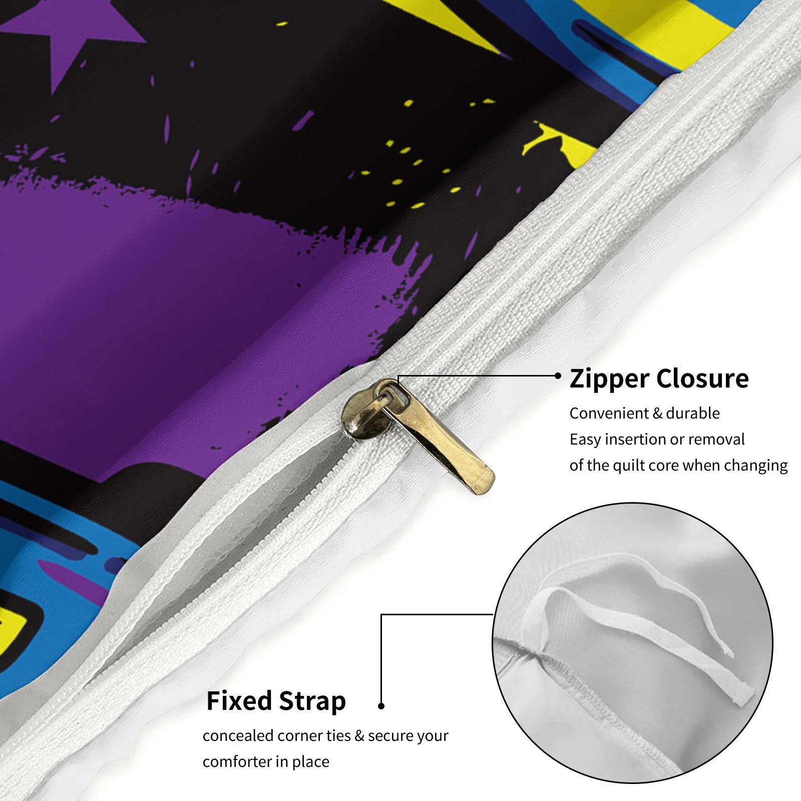 Game Controller Pattern Duvet Cover Set, Soft And Durable Bedding Set, Including 1 Duvet Cover And 1 Or 2 Pillowcases, Without Cotton Core, Suitable For Gaming Room Gifts, Bedroom Decorations