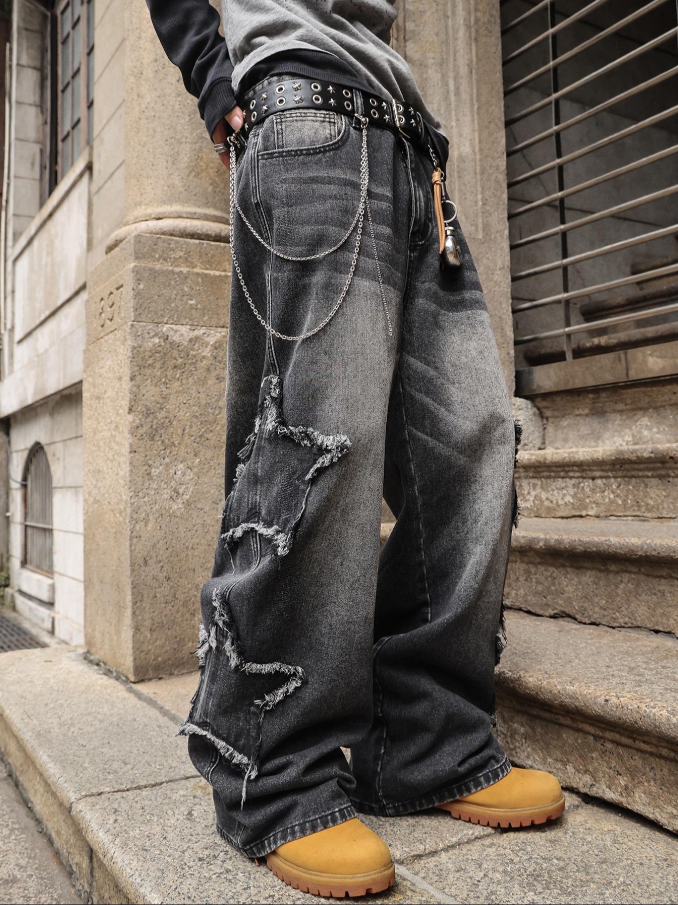 Four-Season Washed Vintage Loose Straight Leg Jeans, Y2K Street Style Denim Jeans, Perfect Gift for Husband and Boyfriend