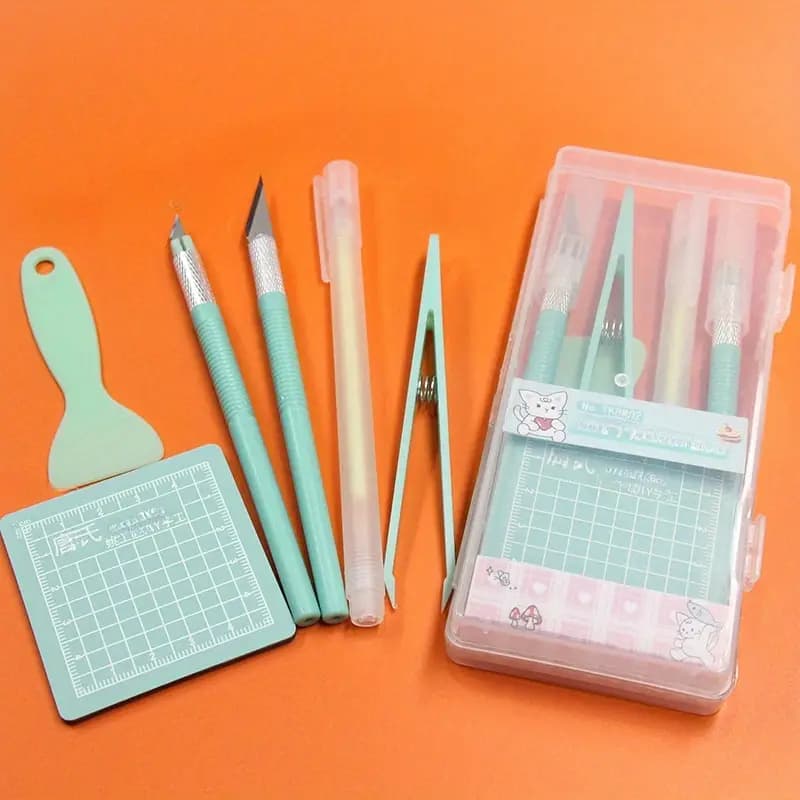 DIY Hand Tool Set with Adhesive Patch Cutting Tools, Perfect Gift Box Included, Ideal for Crafting Projects, Easy-To-Use Design, Crafting Kit