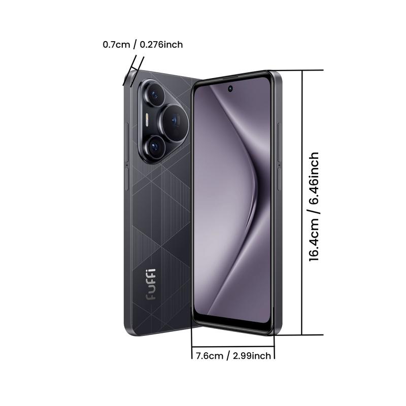 Fuffi Smart Unlock Phone 6.56 Inches 4GB RAM 32GB Storage, 5+13mp Camera, 4g Network, Dual Sim, 3100mah Battery, Android 12, GPS