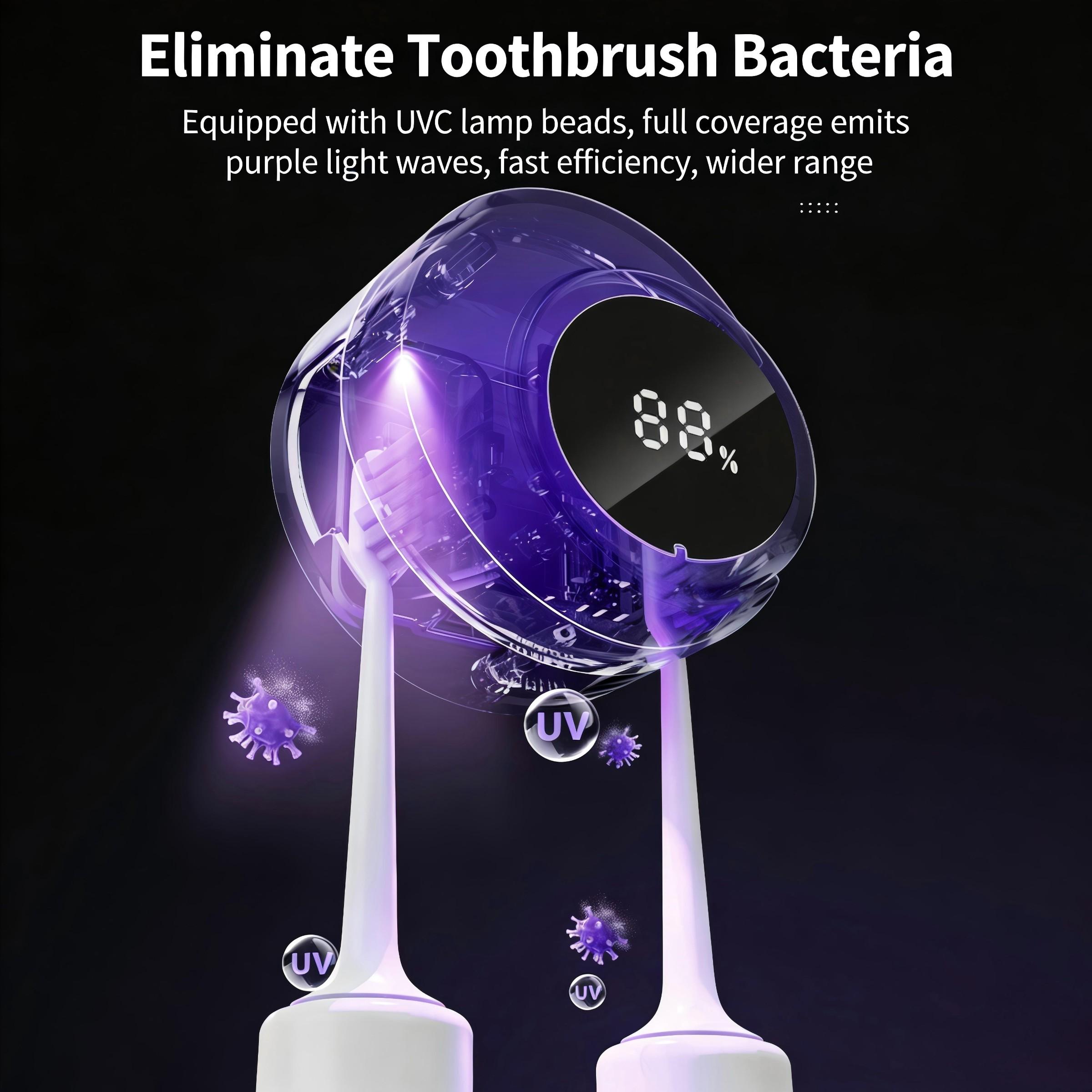 Home Smart Sensor Toothbrush Disinfector Box, UV Sterilization Toothbrush Holder, Automatic Drying Toothbrush Cleaner