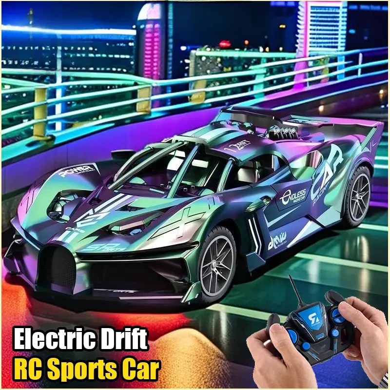 4WD RC Sports Car High Speed Remote Control Mini Scale Model Vehicle Electric Drift Racing Car Toys for Boys Kids Back to School