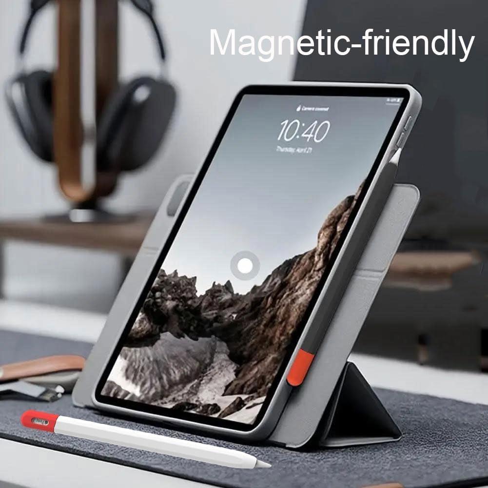 Silicone Colorful Touch Pen Case for Apple Pencil Gen 1 & 2, Anti-Slip Design, Durable and Stylish, Writing Support, Comfortable Top