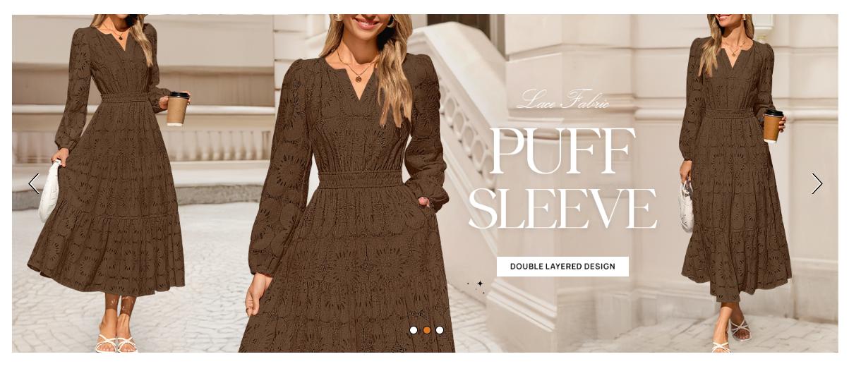 MEROKEETY Women's Fall Long Sleeve Floral Maxi Dress Lace Eyelet Hollow Out Tiered Boho Wedding Guset Dresses Pockets MEROKEETY Women's Fall Long Sleeve Floral Maxi Dress Lace Eyelet Hollow Out Tiered Boho Wedding Guset Dresses Pockets