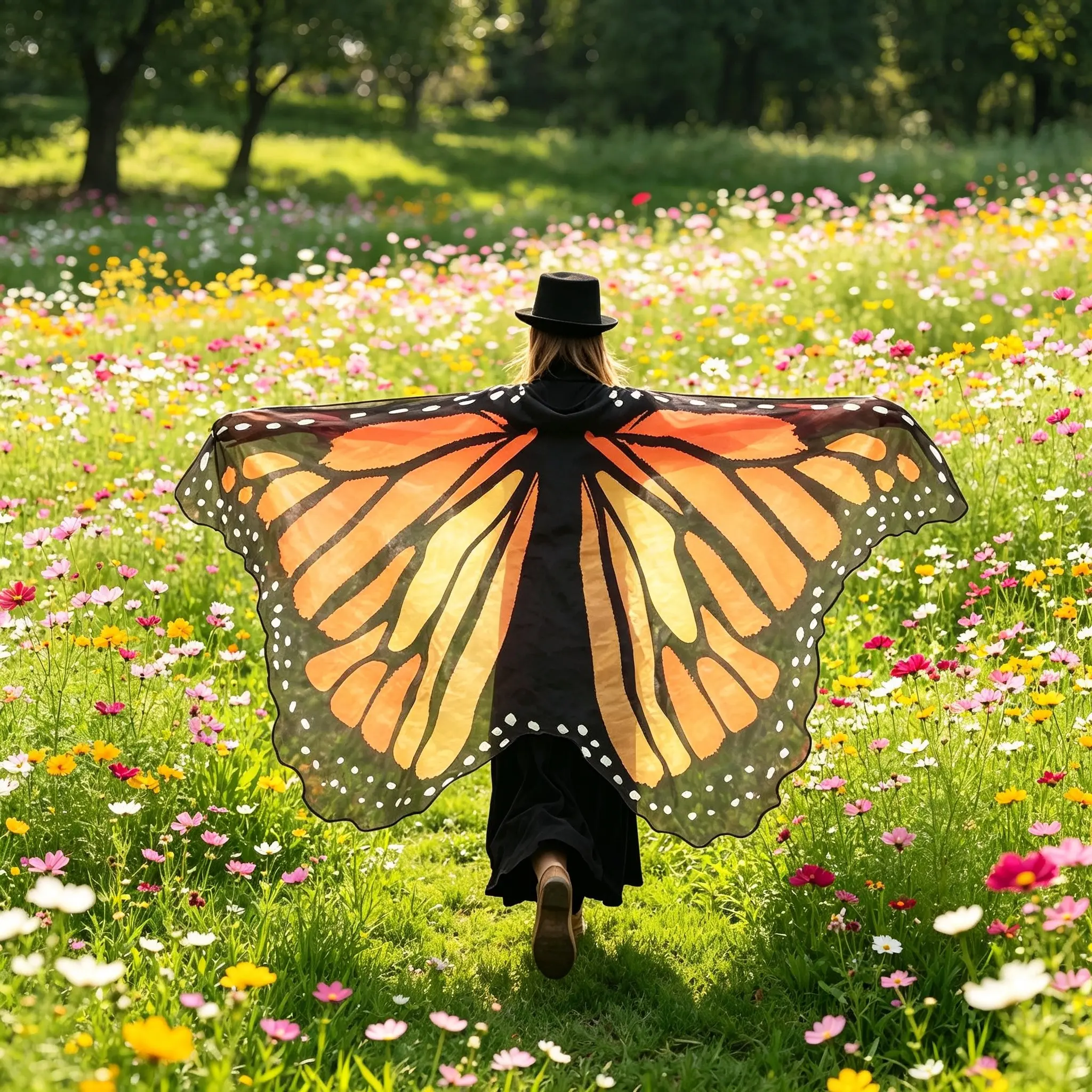 Adult Butterfly Wings Set, Women's Butterfly Cape, Halloween Party Costume Props, Photo Prop, Party Costume Accessory, Perfect Gift for Halloween Celebrations