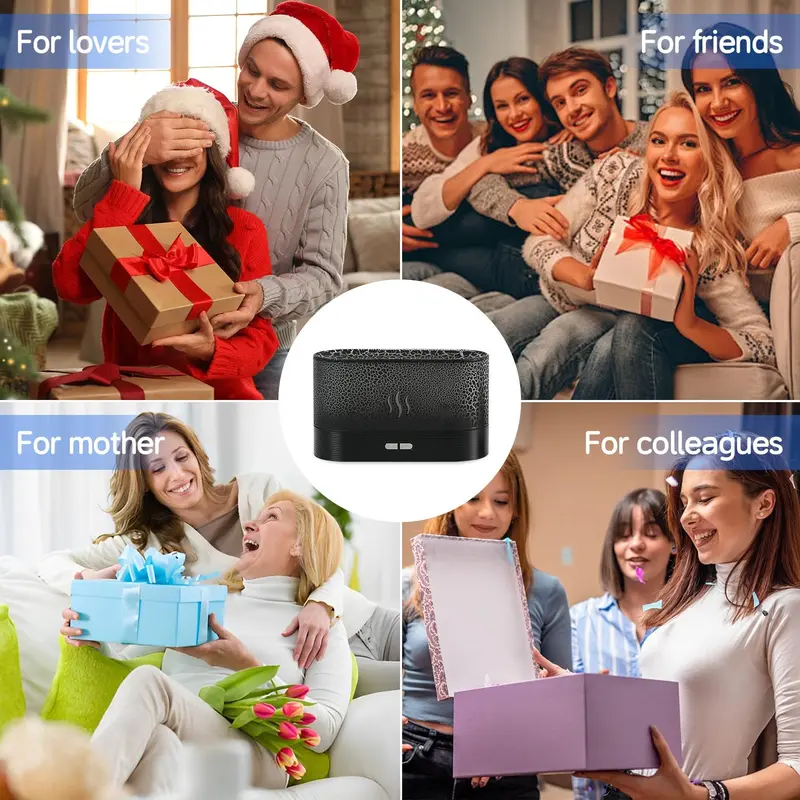 Product Introduction of Portable Colorful Night Light Humidifier, USB Powered Mist Maker with Anti-dry Function, Desktop Small Aroma Diffuser Air Humidifier For Bedroom Home Office 12