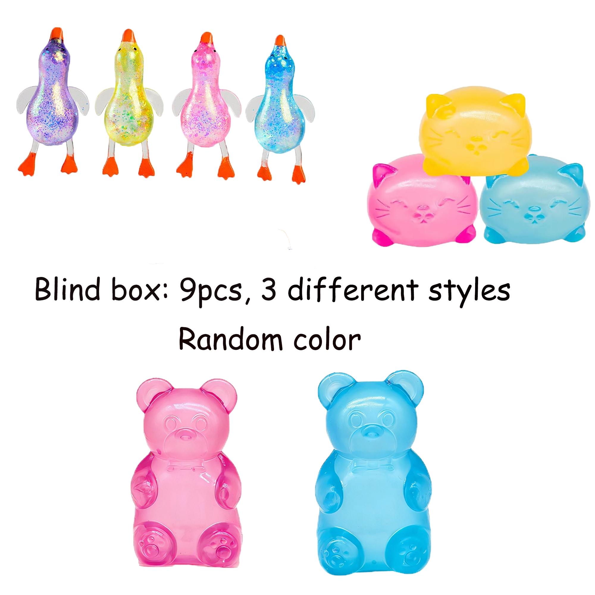 9pcs/box Stress Relief Malt Candy Blind Box, Slow Bounce Squeeze Toys, Unique Party Favors, Small Gifts for Gatherings