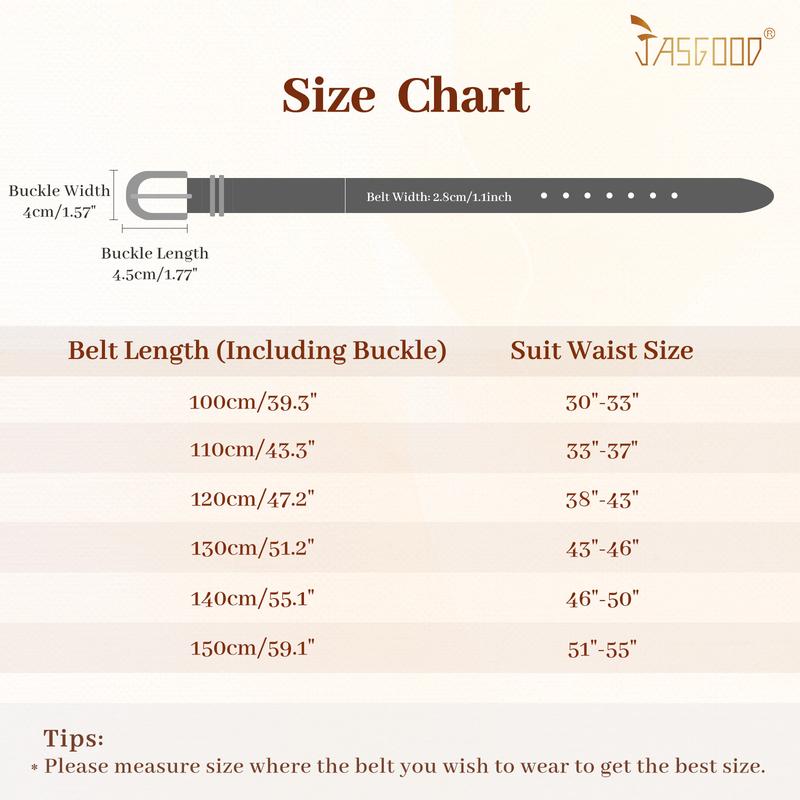 JASGOOD 3 Pack Women Leather Belts  Ladies Faux Waist Belt with Gold Buckle For Jeans Dresses Pants