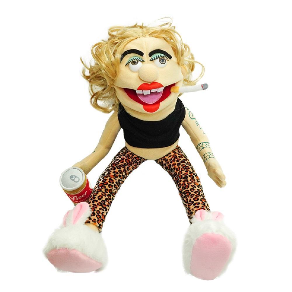 100% Brand New 30cm Jeffy Hand Puppet - Soft Adorable Stuffed Stuffedtoy, Sml Jeffy Family Figure, Zombie Boy Character, Feebee Doll for Classic & Novelty Toys Collection