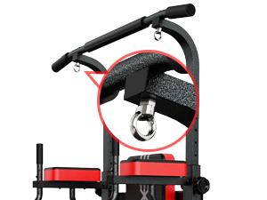 Pooboo Multi-Function Power Tower, Pull Up Bar and Dip Station for Home Gym, Strength Training Fitness Equipment with 350LB Weight Capacity Pooboo Multi-Function Power Tower, Pull Up Bar and Dip Station for Home Gym, Strength Training Fitness Equipment with 350LB Weight Capacity