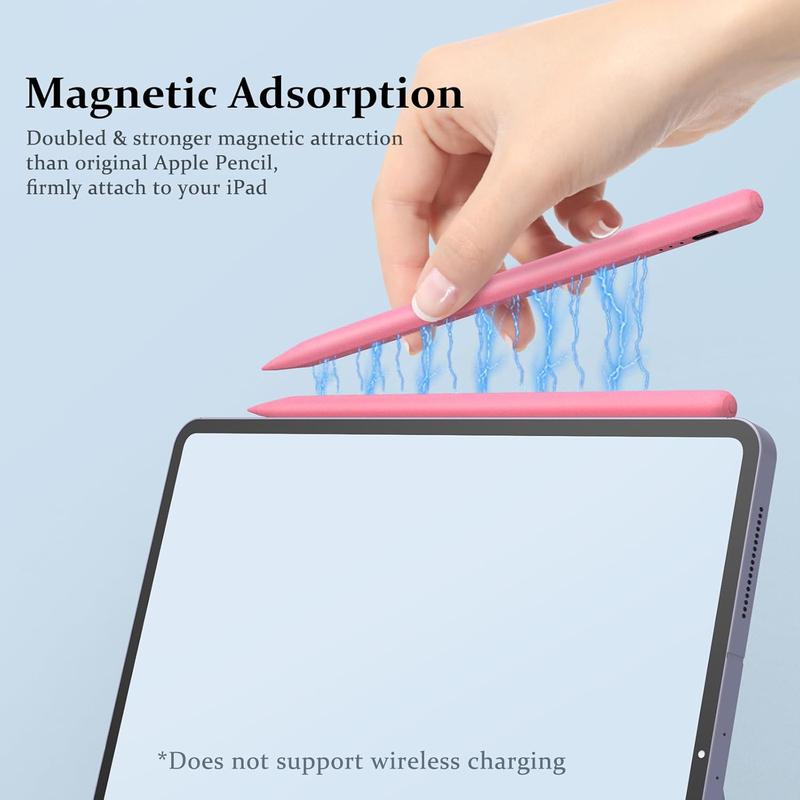 Stylus for iPad, Super Fast Charging Stylus with Palm Rejection , Compatible with 2018-2025 iPad Air 3/4/5/6, iPad Mini 5/6, iPad 6/7/8/9/10, iPad Pro 11 inch/12.9 inch/M4 Tablet Magnetic Portable Technology Accessory Computer