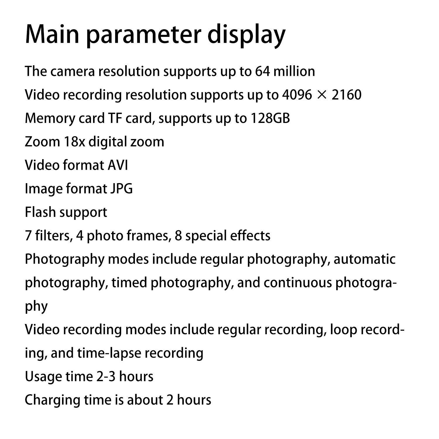 High-Definition Digital Camera, 18x Digital Zoom, 180° Flip Screen, Includes Lens and 32GB Micro SD Card, Photographic Kit, Perfect for Photography