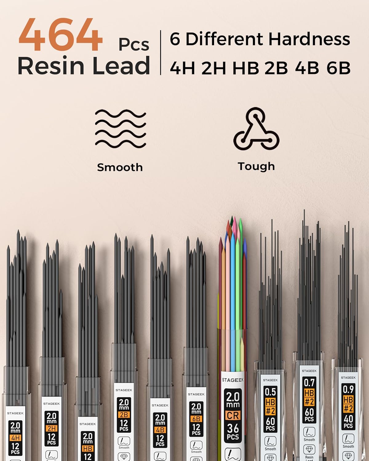 【Hot Selling Gift】30PCS Art Mechanical Pencil Set with Leather Bag, Metal Artist Lead Pencil 0.5, 0.7, 0.9 mm, 2mm Lead Holders (4H 2H HB 2B 4B 6B Color) with 464PCS Graphite Lead Refills for Drawing Sketching, Perfect Christmas & New Year Gift Idea