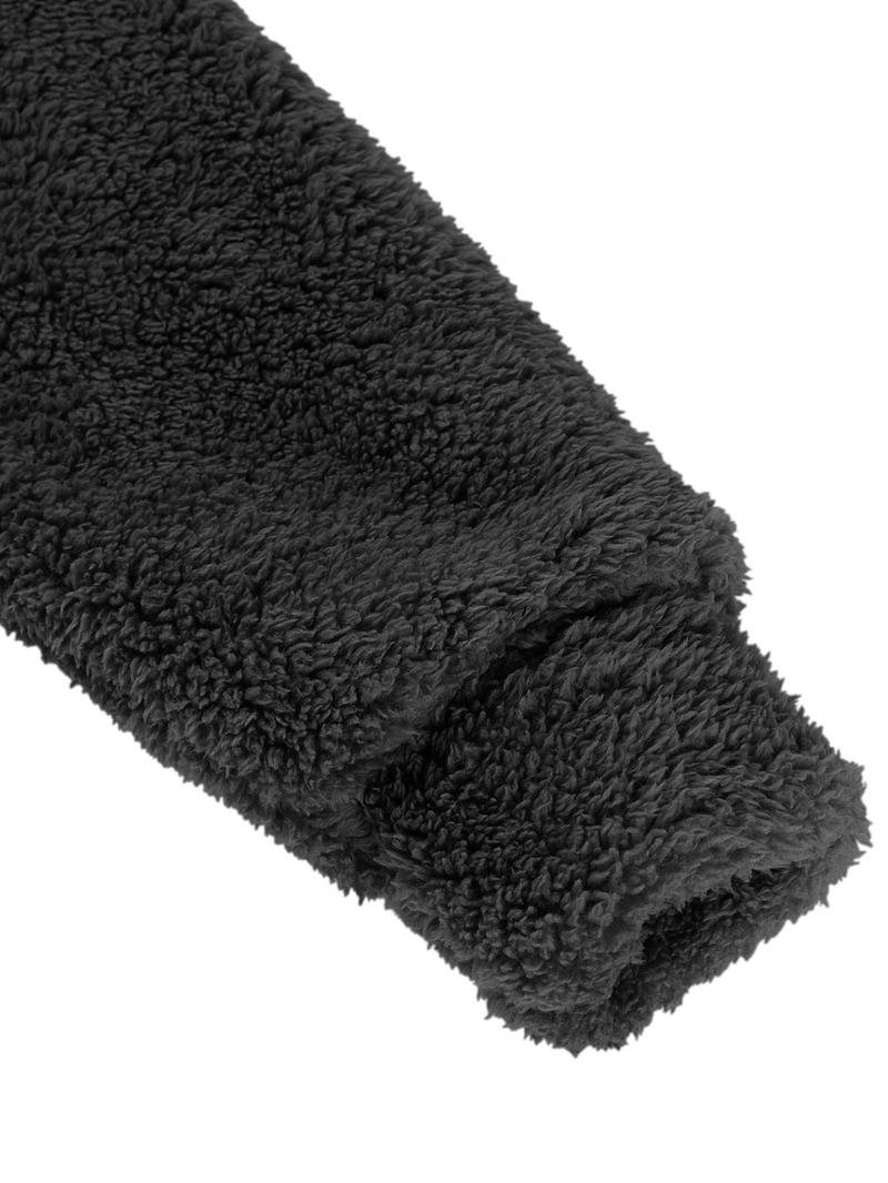 Women's Plus Size Faux Fur Coat Fall Winter Warm Commuter Simple Solid Color Drawstring Pocket Outerwear