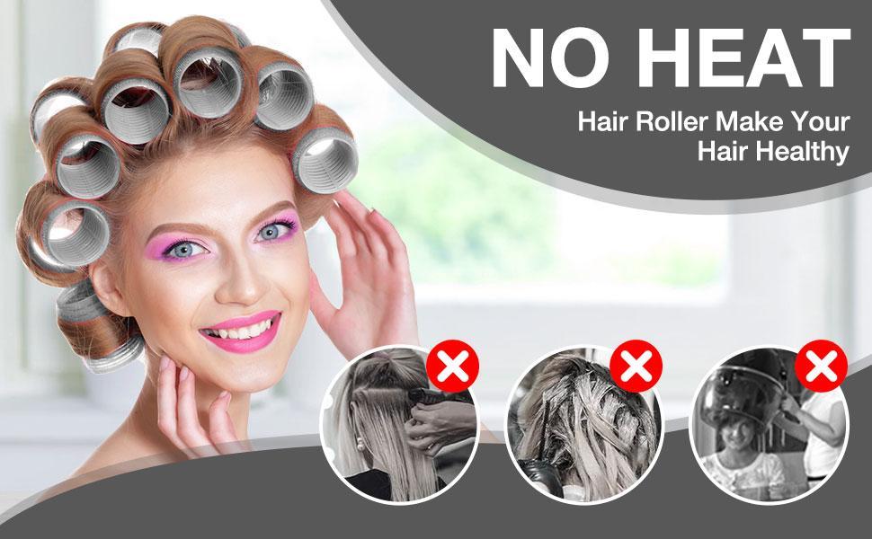 2026 Lightweight Hair Curlers & Clips Set, 48pcs/set Including 24 Rollers & 24 Clips,Heatless Hair Styling Tools for Long, Medium & Short Hair, Heatless Curls, Heatless Styling Kit & Hair Curling Rods