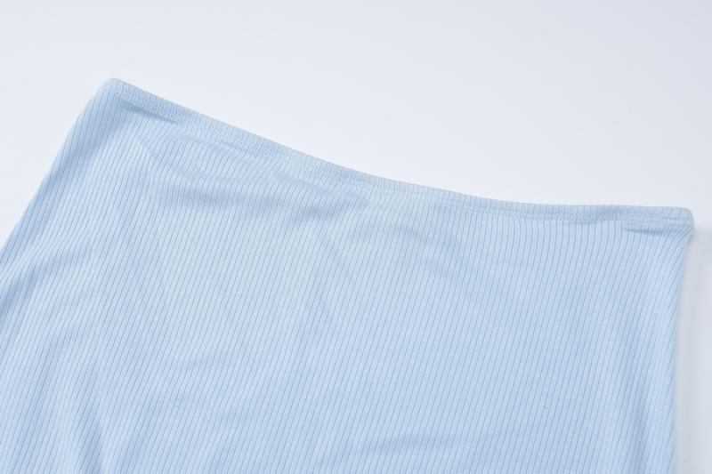 Ribbed Button Front Tank Top & Midi Fishtail Skirt Two Piece Set Women's 2025 Summer Casual Elegant Slim Bodycon Suit for Night Party Club Beach Vacation Outfits Suit