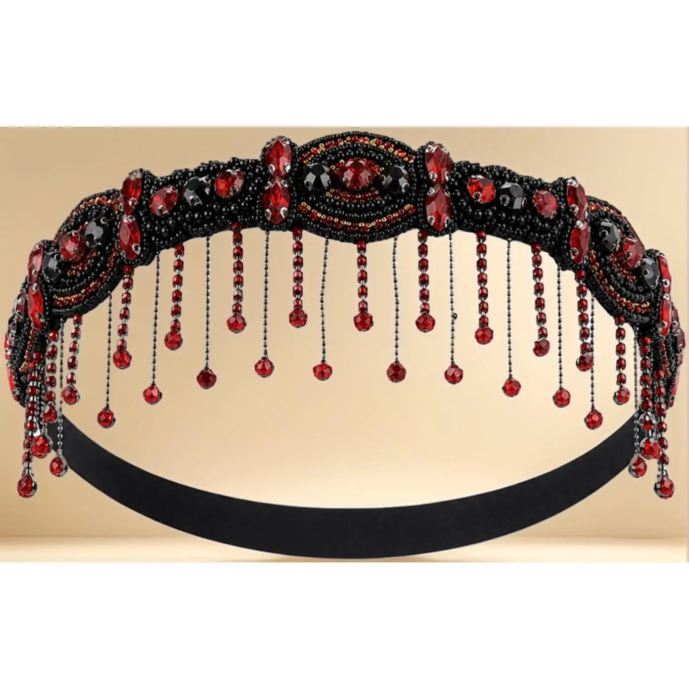 Vintage 1920s Flapper Headband for Women – Rhinestone Roaring 20s Hair Accessory, Retro Glam Headpiece for Gatsby Parties & Costumes