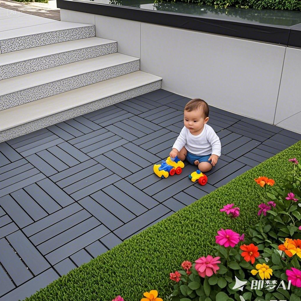 Plastic Interlocking Deck Tiles,44 Pack Patio Deck Tiles,12"x12" Square Waterproof Outdoor All Weather Use, Patio Decking Tiles