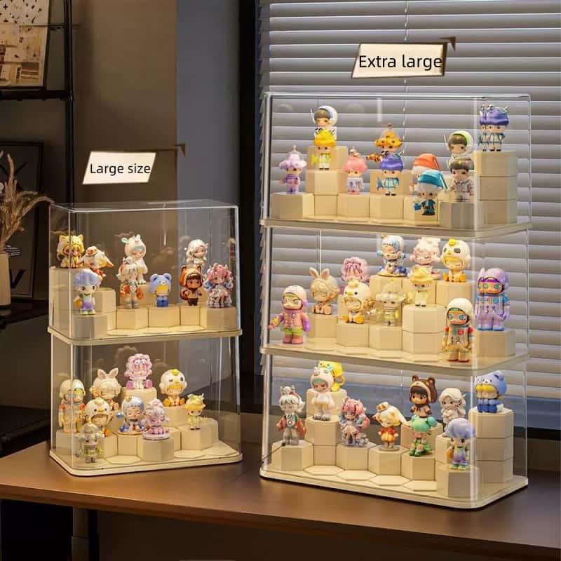 Blind Box Display Stand Transparent Dustproof Acrylic Figure Display Case, New Release for Collectors, Perfect Protection for Your Figures