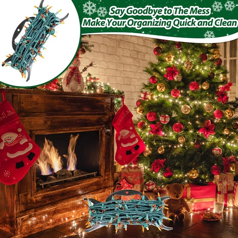 Light Cord Storage Winder Device, Plastic Rope Organizer, Multi-Functional Cord Holder for Christmas Halloween Extension Cords Bead Storage