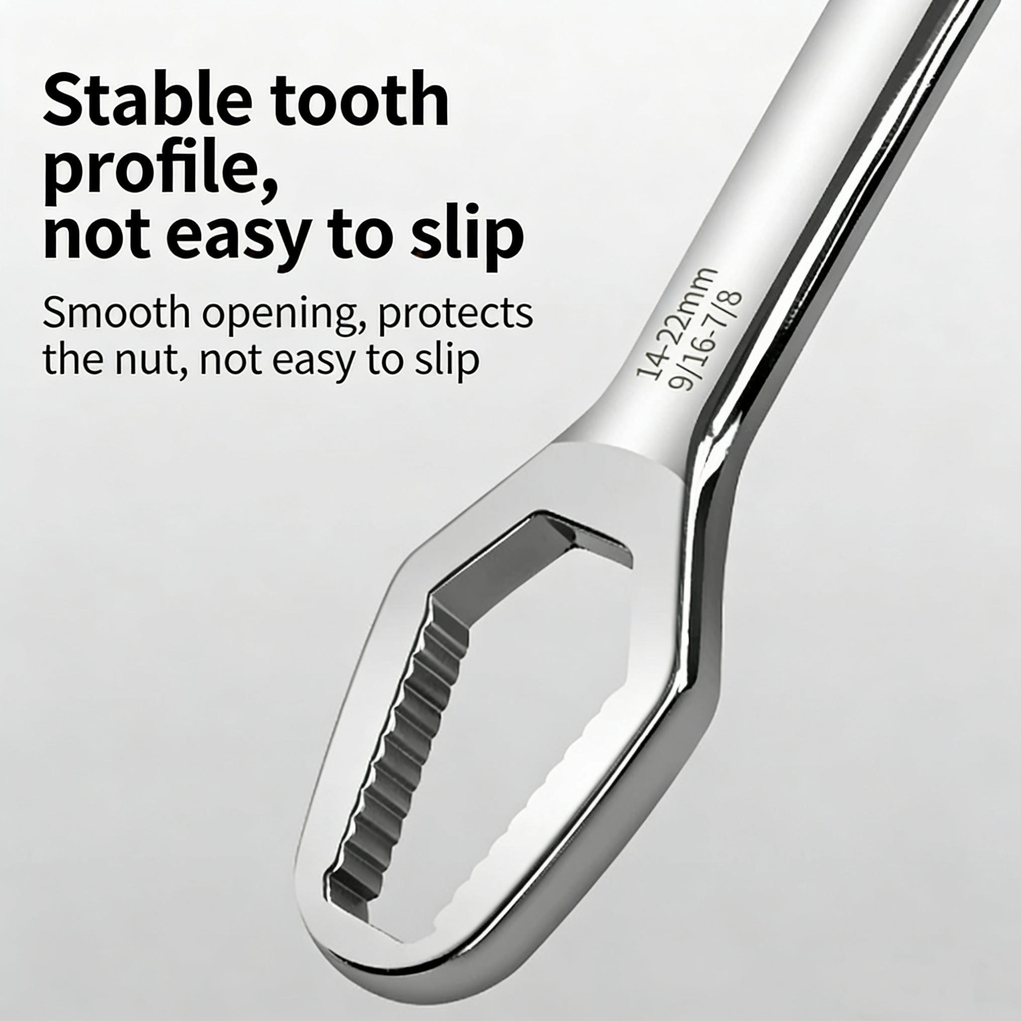 Universal Car Torx Wrench, 8-22mm Self-Tightening, Double-Head Torx Spanner, Non-Slip Multi-Function, Professional Car Tool