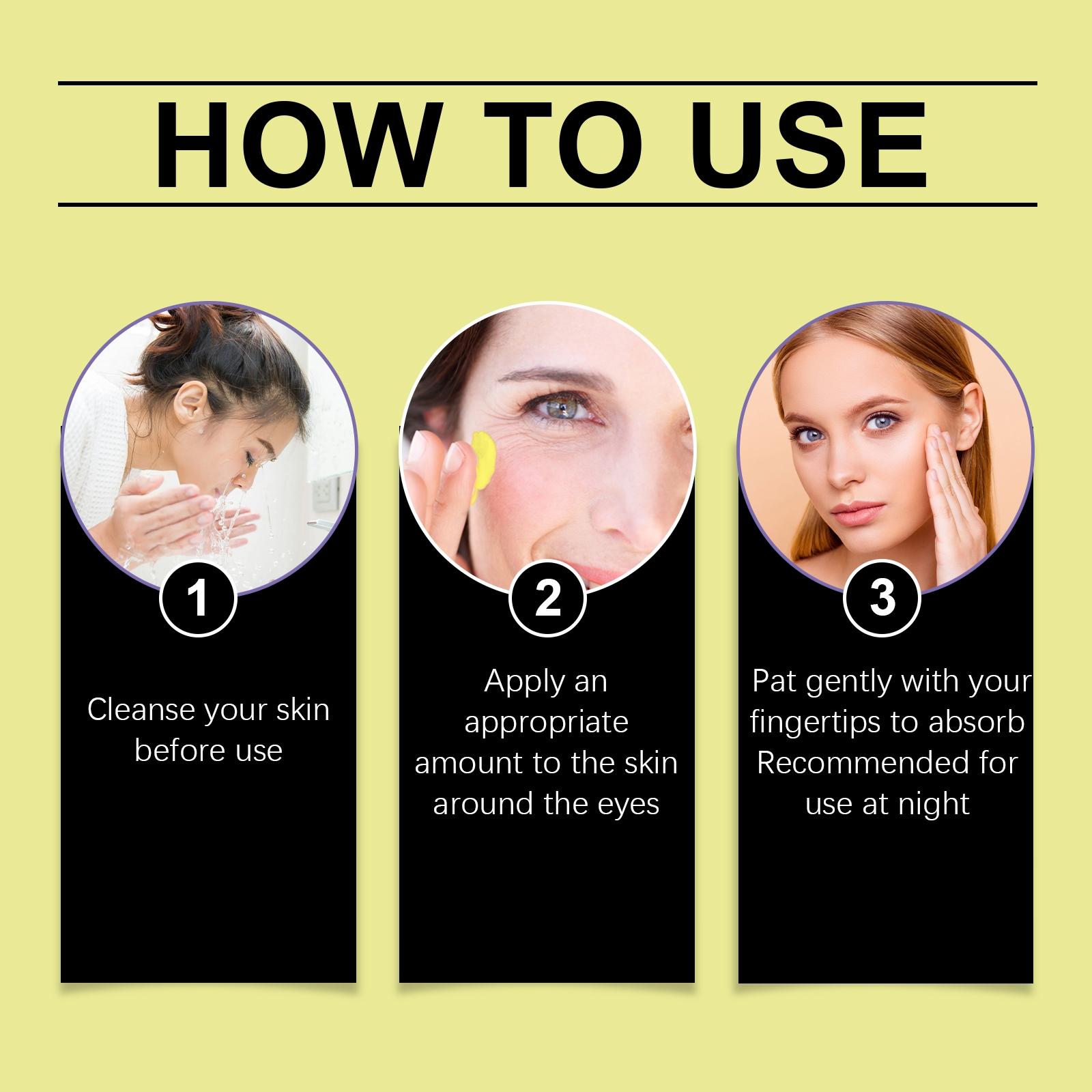 Retinol Firming Eye Cream, Moisturizing Antioxidant Protection, Gel Formula No Parabens, Suitable for Light to Medium Skin Tone