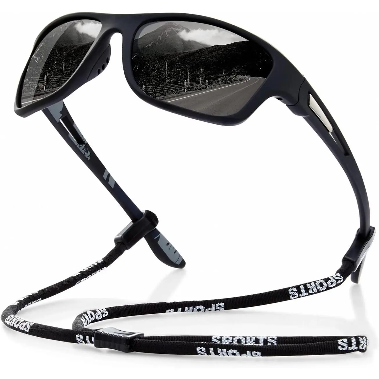 Sports suoso Polarized Sports Sunglasses for Men: UV400 Protection Glasses Wrap Around Goggles for Driving Fishing