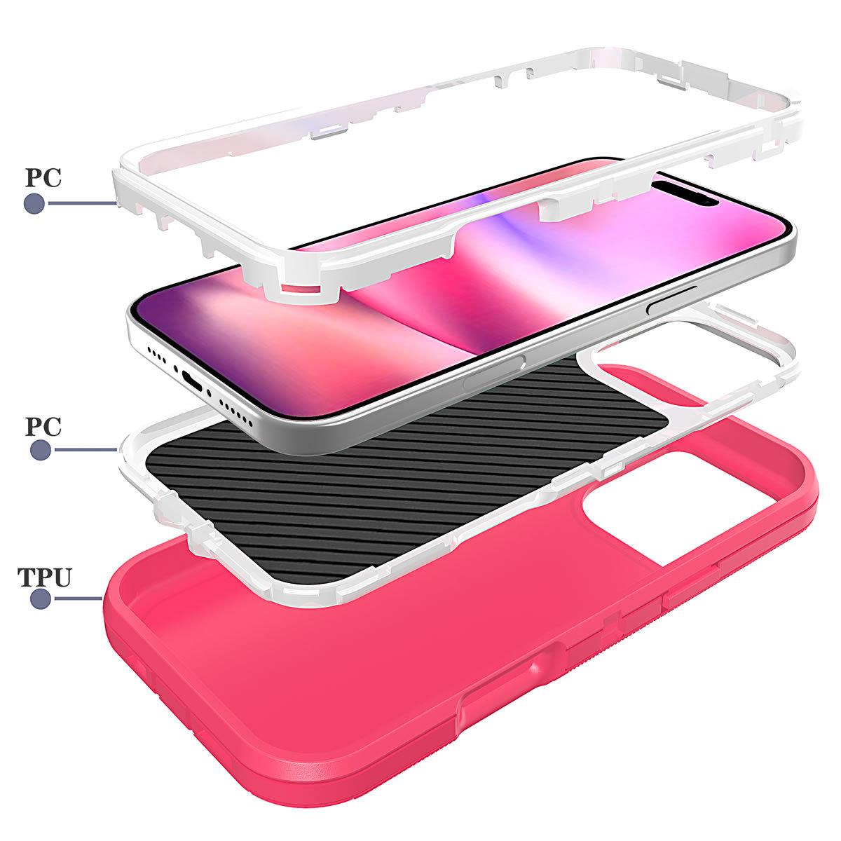 Essential phone case for outdoor workers, suitable for iPhone 16 Pro Max with back clip, iPhone 15 Plus protective case, 14 Max with rotating clip, 13 Pro waist-hanging phone case