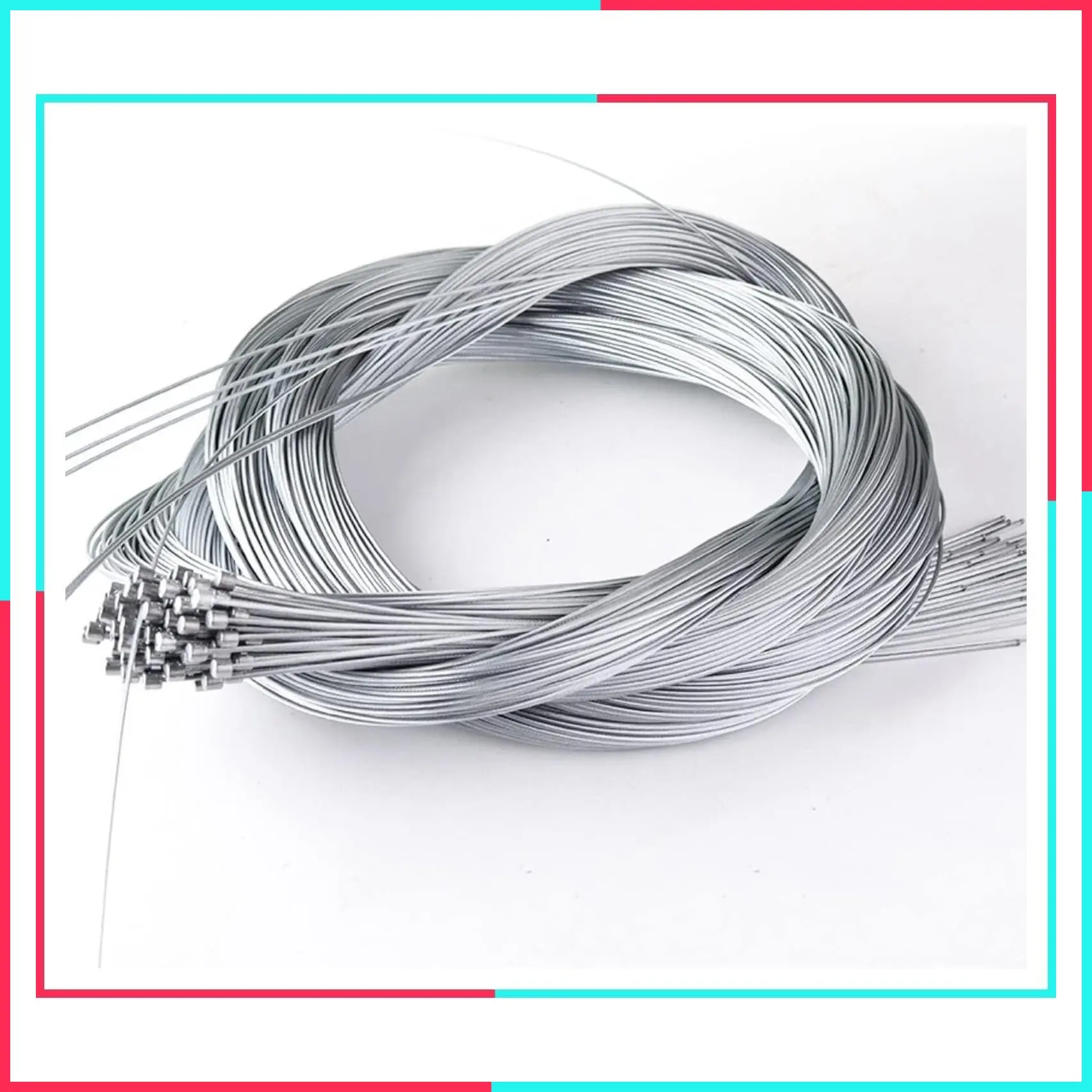 10 Pcs Stainless Steel Bike Derailleur Shifter Cable 2M Length MTB Shift Cable Set