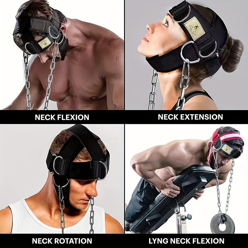 Adjustable neck strap, suitable for weight training, neck strengthening and resistance training, weightlifting headband, very suitable for fitness enthusiasts, essential for fitness, Workout Equipment