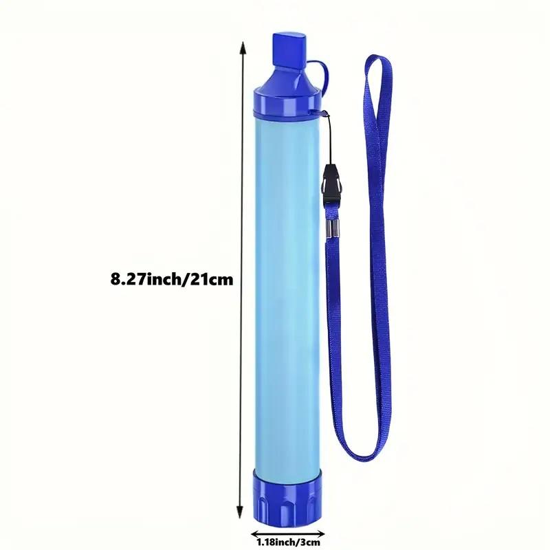 Portable Water Purifier, Outdoor Water Filter for Camping and Hiking, Emergency Water Purification for Travel, Wilderness, Streams, Lakes