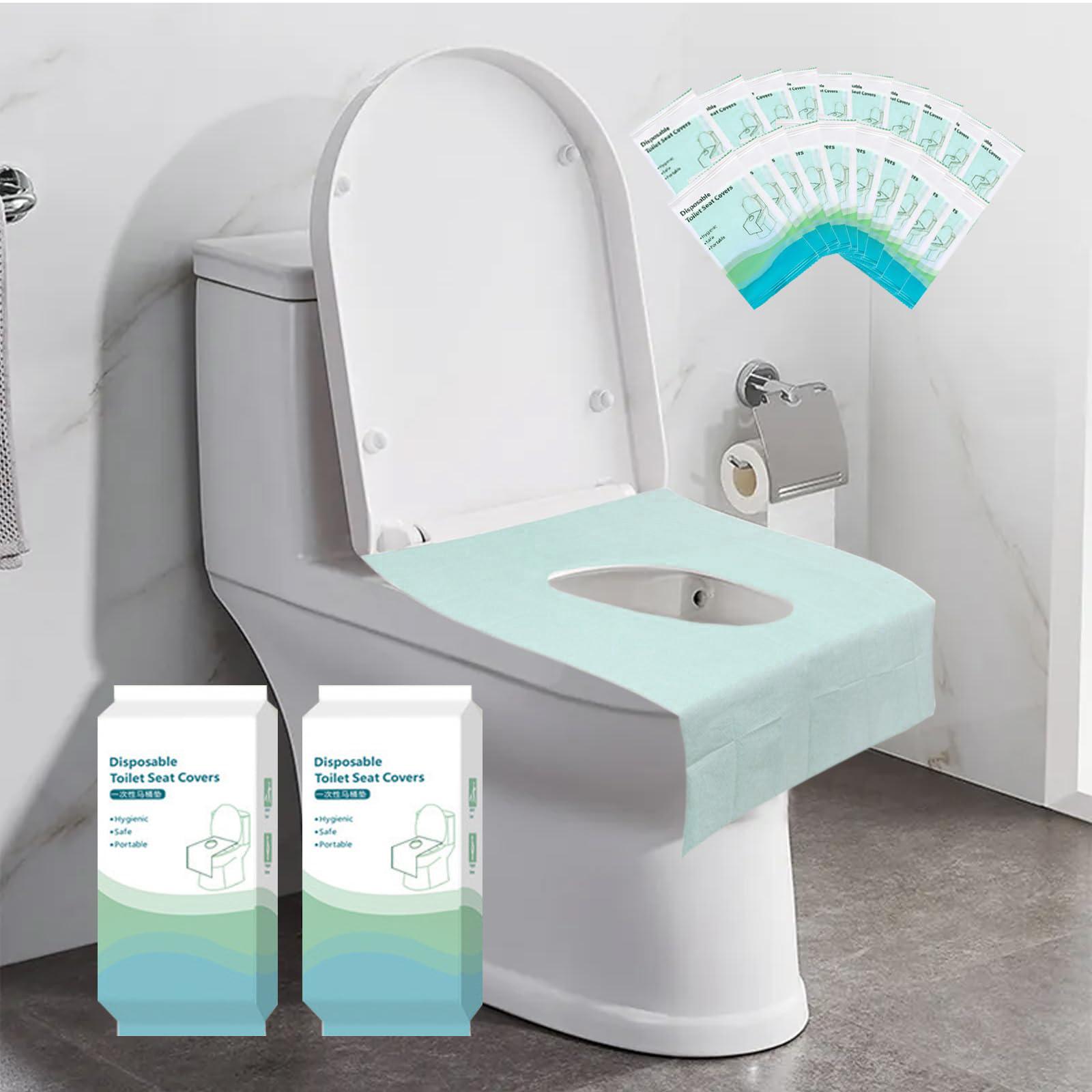 20pcs Disposable Toilet Seat Covers, Toilet Seat Covers Disposable Travel Size 20pcs Disposable Toilet Seat Covers, Gentle Toilet Seat Protectors for Home Bathroom Hotel Salon, Bathroom Accessories, Adults and Kids Room Accessories.