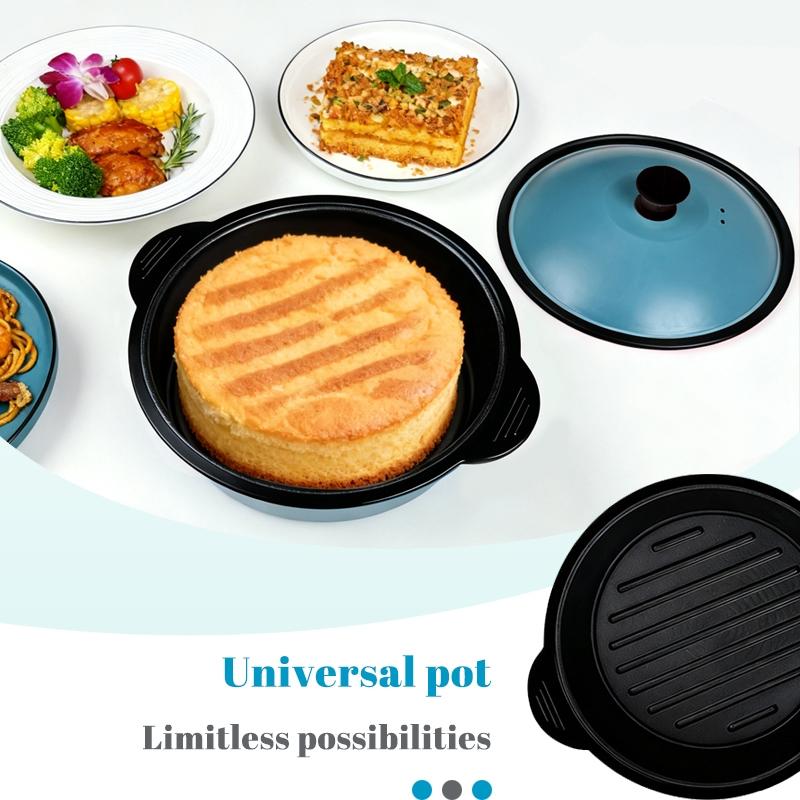 1 Piece Microwave Grill Pan,Microwave Grill Rack,Grill Pan and Warming Pan with Lid,Can Cook Beef,Bread,Chicken Wings,Bacon,Spaghetti,Rice,Vegetables and Other Foods,Microwave Kitchenware,Cookware,Suitable for Microwave Oven,Oven and so on