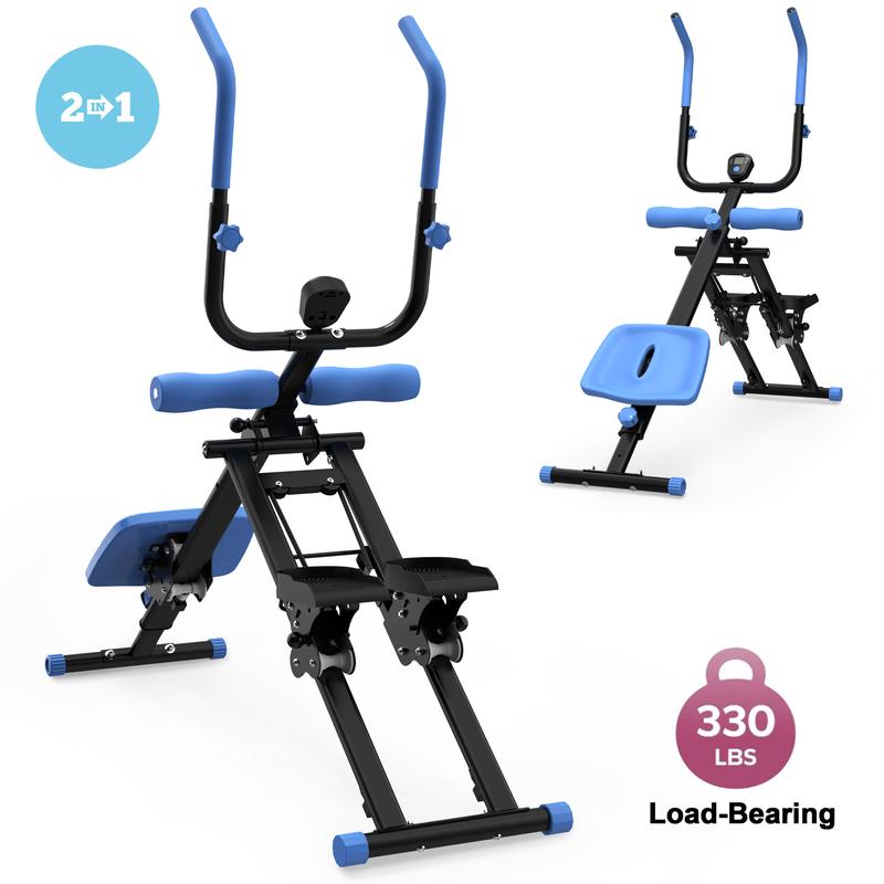 【KINMAC】2 In 1 Stair Stepper & Ab Workout Machine - Multi-Function Trainer-Upgrade High-Efficiency Stairmaster & Ab Trainer Machine Full-Body Exercise Equipment For Home Gym Exercise