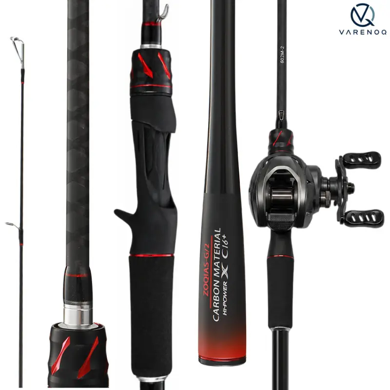 Unisex 5.9ft Length Baitcasting Rod and Reel Combo - 2-Piece Set, Beginner-Friendly, M Balanced Power, 7.0:1 Smooth Cast Reel, 7-30g Lures, 6-18lb Line for Bass Freshwater Fishing