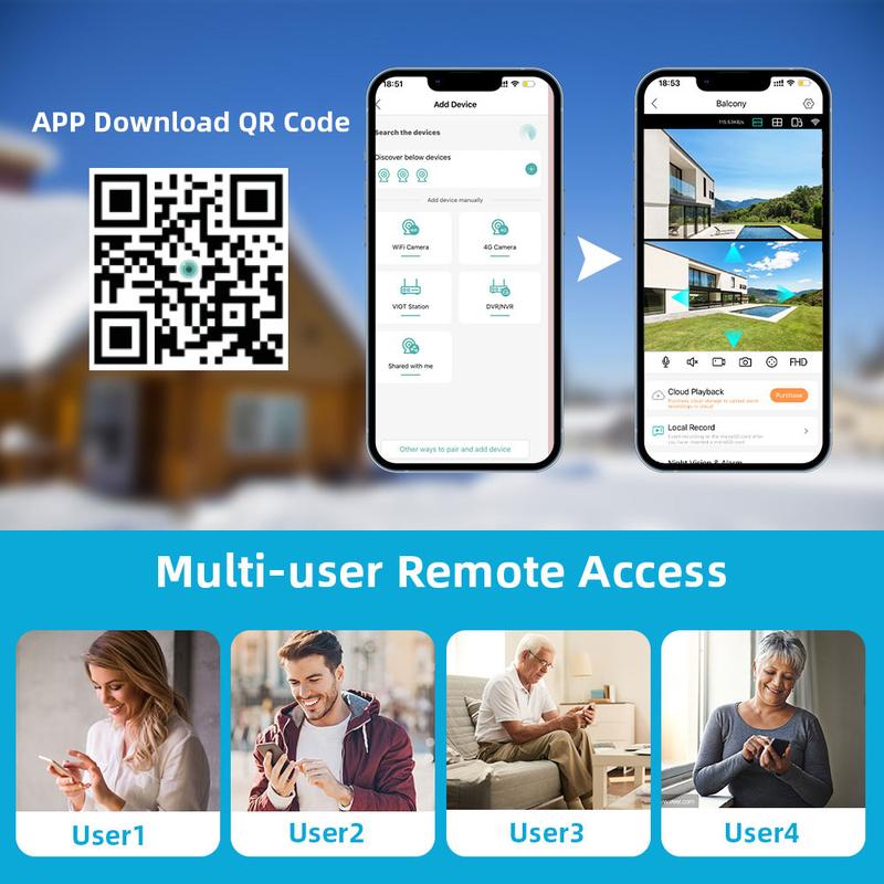 Dual Lens Security Camera Outdoor, 6K/9MP WiFi Outdoor Cameras for Home Security with Auto Tracking, AI Human Detection, Light Alarm, Color Night Vision, Two-Way Audio, IP66, SD/ Cloud, Support icsee