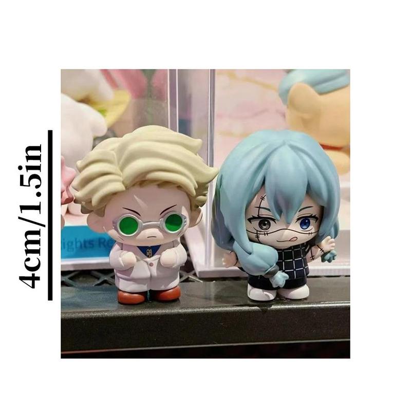 Jujutsu Kaisen Season 2 Q Version Collectible Figures, Tiger Staff Gojo Satoru Collectible Toy, Anime Figurine Gift, Daily Use Decor