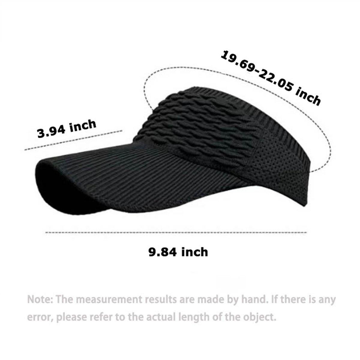 4-Piece Set Women's Outdoor Sports Baseball Cap Open-Top Sun Hat Sun Protection Hat 6 Color Options