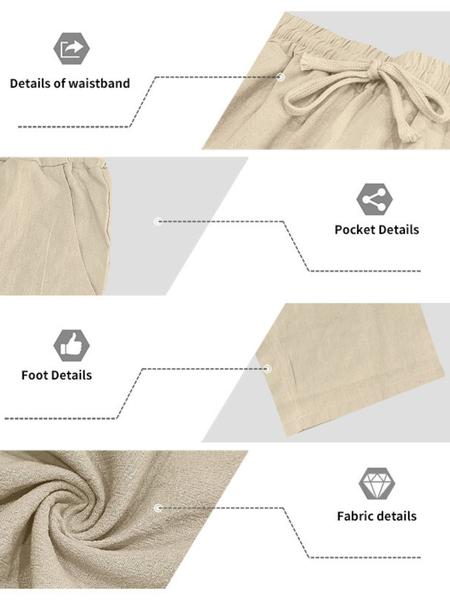 Men's Trendy Linen Hooded Two-Piece Set, Casual Vacation Style, Loose Fit Breathable Fabric, Hoodie & Wide-Leg Pants, Spring & Fall Wear Men's Trendy Linen Hooded Two-Piece Set, Casual Vacation Style, Loose Fit Breathable Fabric, Hoodie & Wide-Leg Pants, Spring & Fall Wear