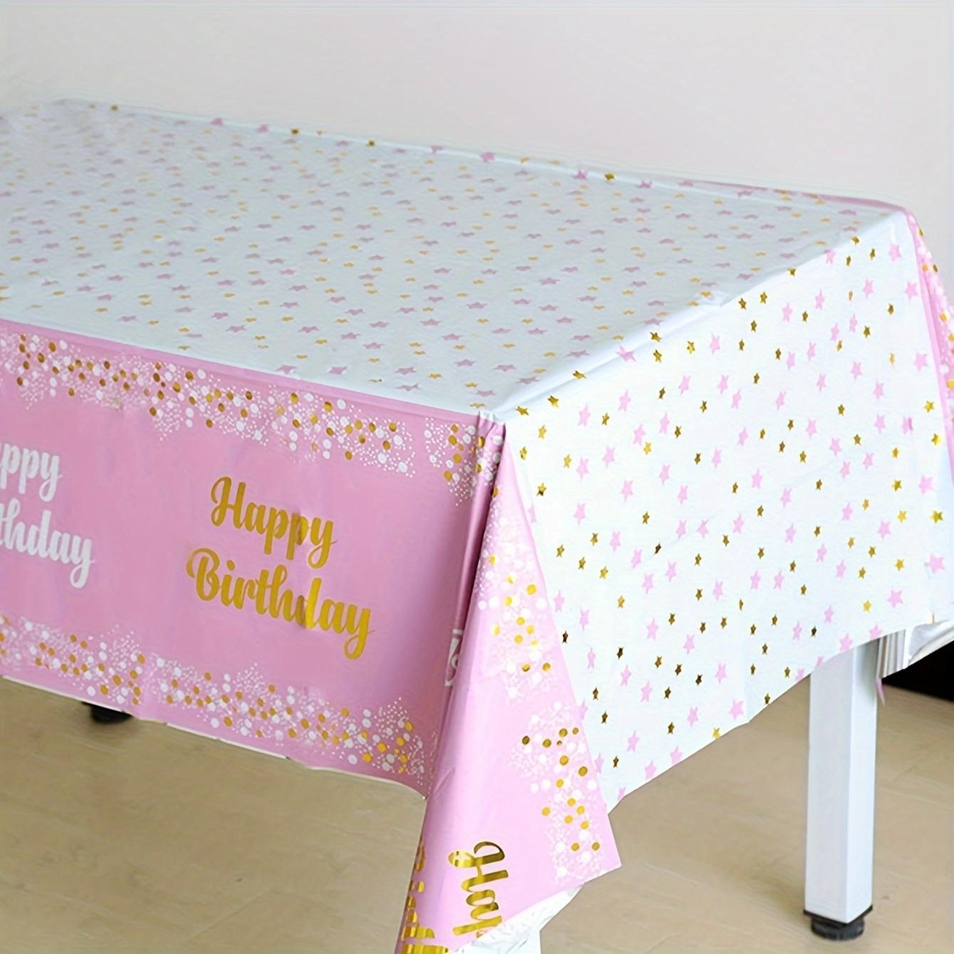 Halloween Christmas Disposable Tablecloth, Party Birthday Decoration, Plastic Printed Design, Easy Clean, Durable One-Use Decor