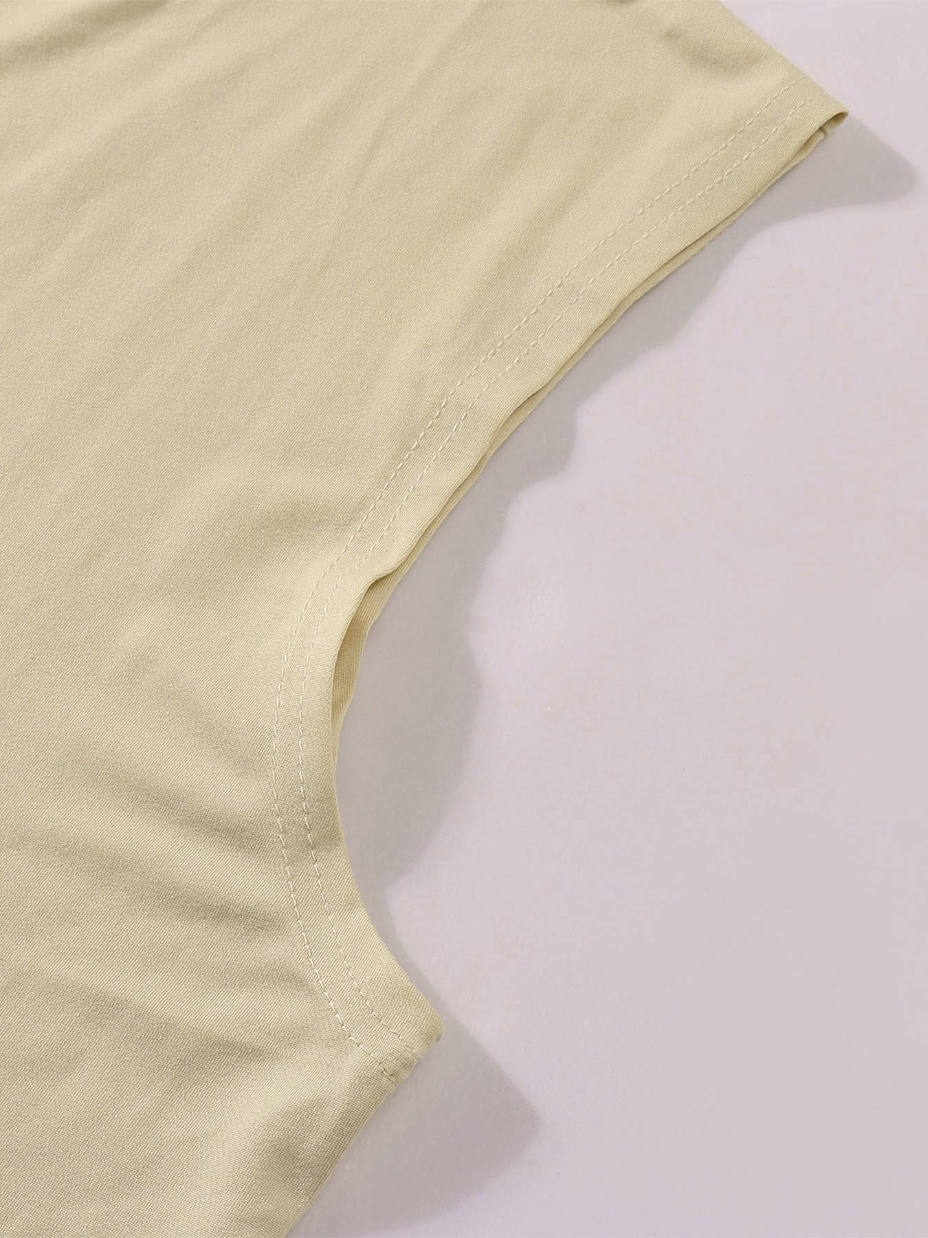 Gothic Sleeveless Top with Rhinestone Lips Cross Jewelry, Fitted Long Casual Graphic Shirt, No Zipper or Button, Made in China