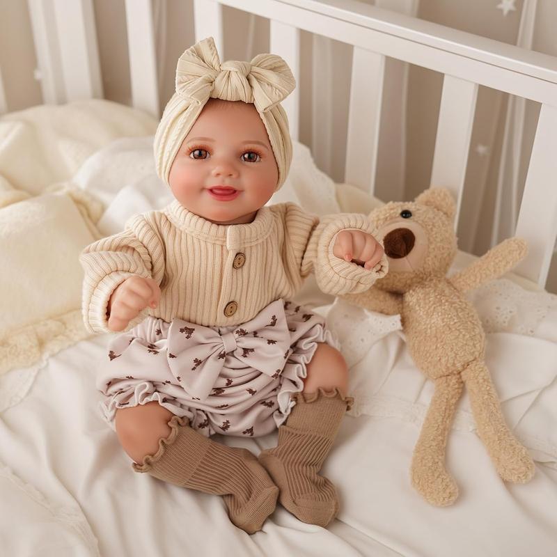 Babeside 20 Inch Reborn Doll Set with Cloth Body and Vinyl Limbs, Unisex Gift Box Included, Perfect for Christmas New Year Birthday Gifts, Soft Dolls