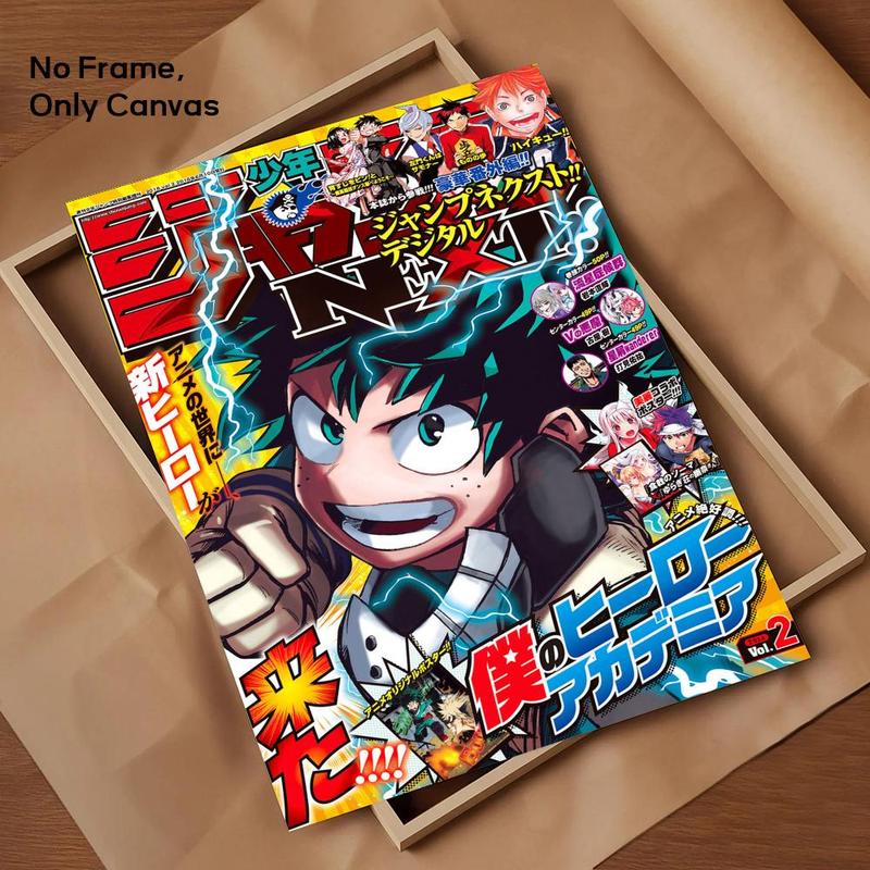 Anime My Hero A-Academia Painting Calligraphy Canvas Wall Art｜Gallery-Grade Waterproof Poster｜Fade-Resistant & Scratch-Proof｜Perfect Gift & Home Decor｜Living Room, Bedroom, Home Decoration｜Multiple Size